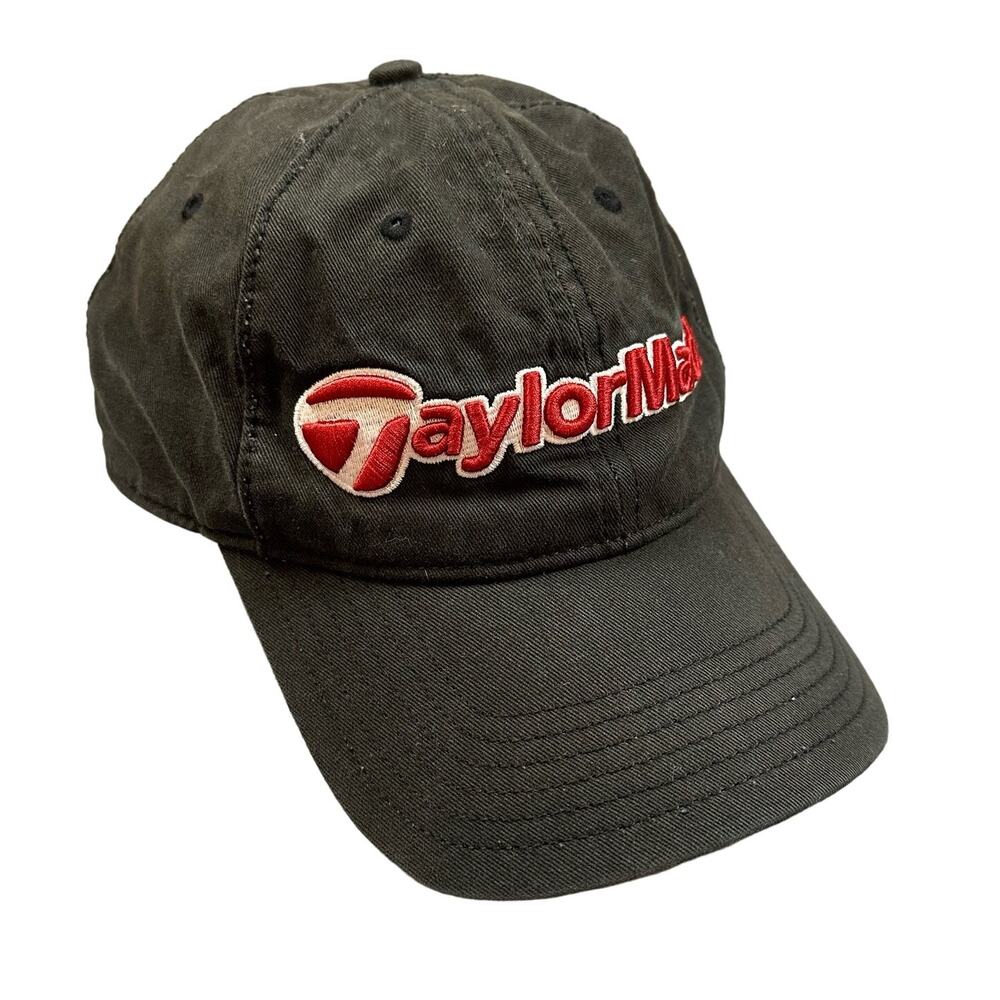 TaylorMade Baseball Cap Hat Golf Adjustable One Size Black Gray Red Men's